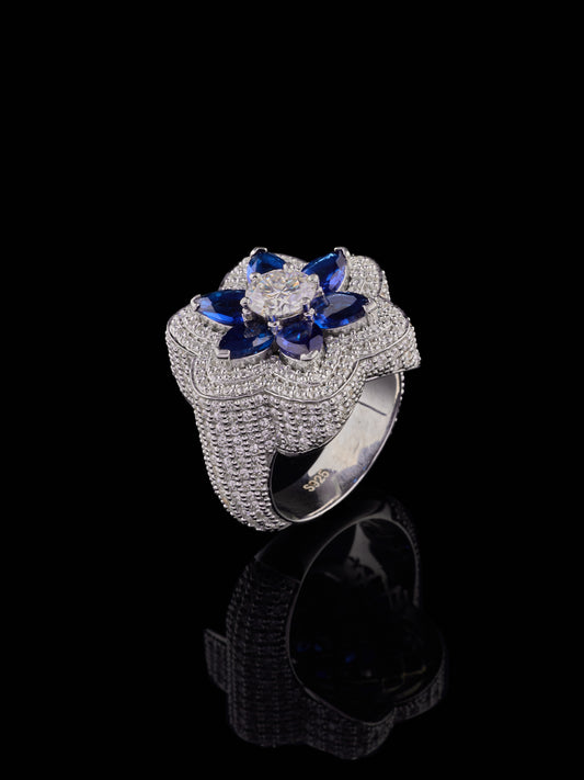 Diamond Flower Ring