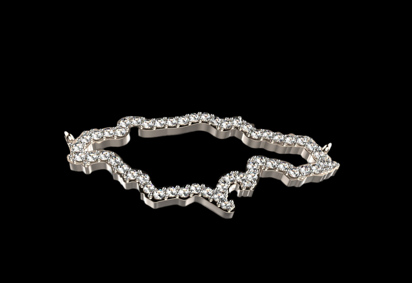 Jamaica diamond pendant