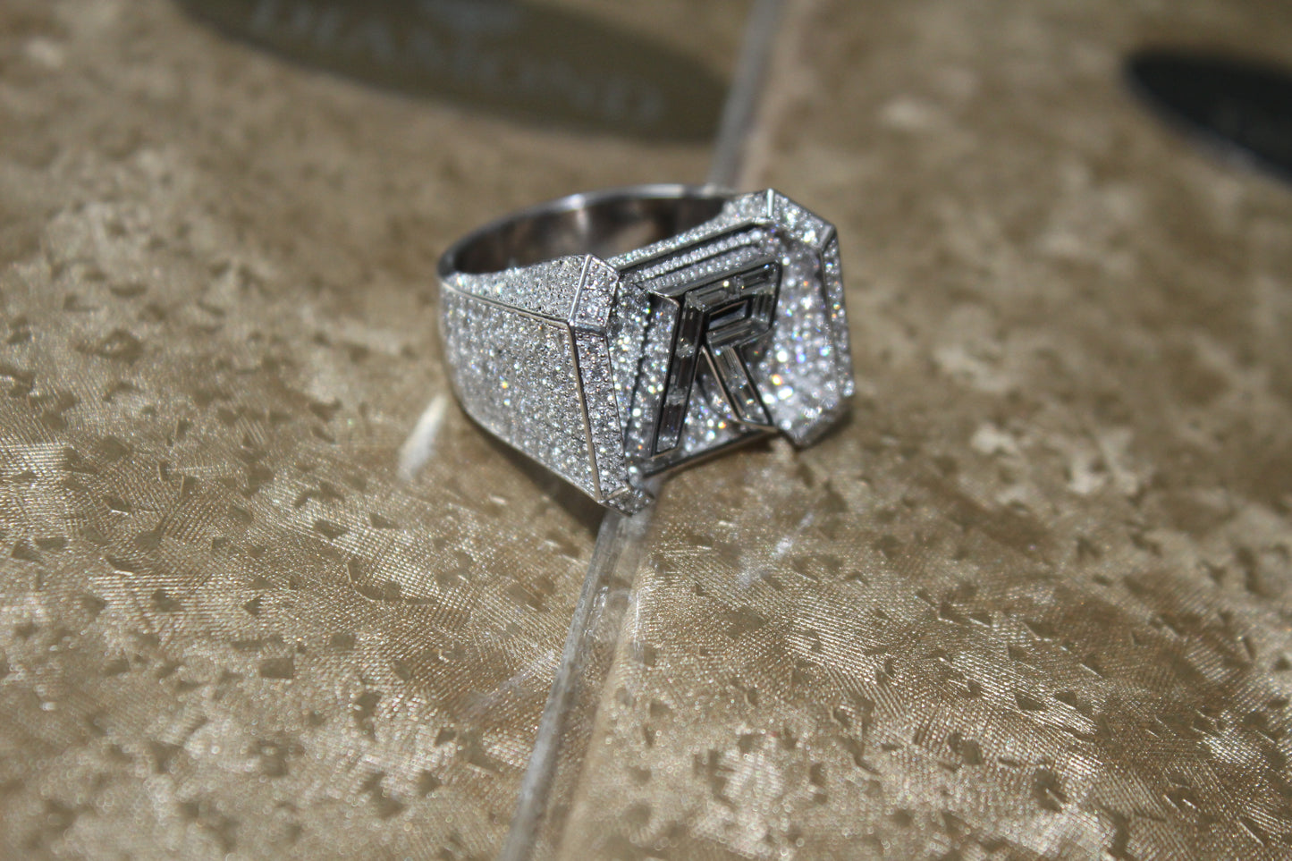Diamond Letter Rings